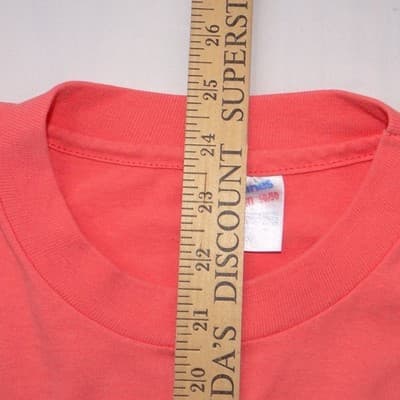 Vintage Hanes Green River Utah Graphic T-Shirt Coral Pink Small Made in USA - Thumbnail 6