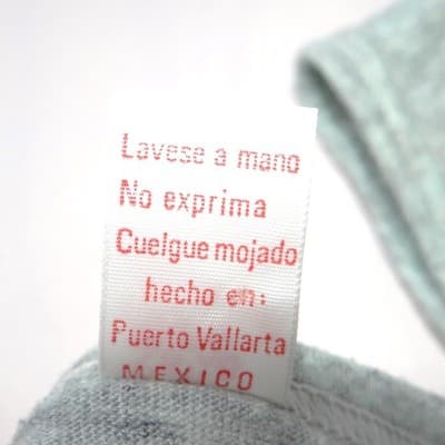 San Jorge Puerto Vallarta Mexico Tank Top Heather Gray Rainbow Palm Tree Sz 50 - Thumbnail 3