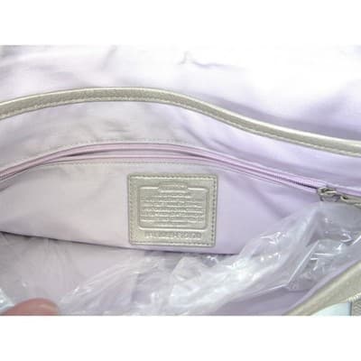 Coach Penelope Metallic Champagne Leather Shoulder Bag Turnlock F15170 Womens - Thumbnail 8