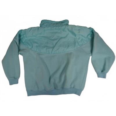 Vintage 1990's China Wear By Morsly Light Blue Pullover Sweatshirt Hoodie - Thumbnail 4