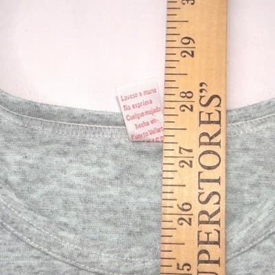 San Jorge Puerto Vallarta Mexico Tank Top Heather Gray Rainbow Palm Tree Sz 50 - Thumbnail 9