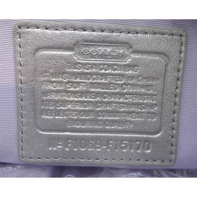 Coach Penelope Metallic Champagne Leather Shoulder Bag Turnlock F15170 Womens - Thumbnail 11