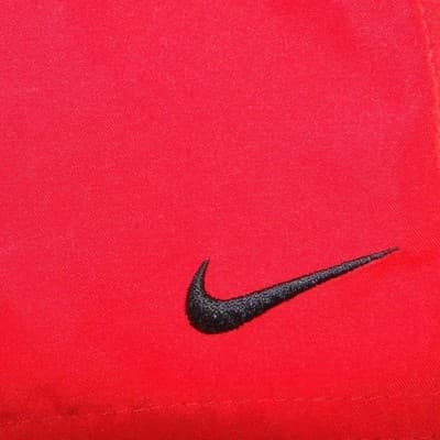 Nike Mens Red Colorblock Swim Trunks Board Shorts Mesh Lined Large - Thumbnail 4