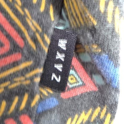 Vintage WXYZ Mens Small Geometric Tribal Print T-Shirt Short Sleeve Crewneck - Thumbnail 2
