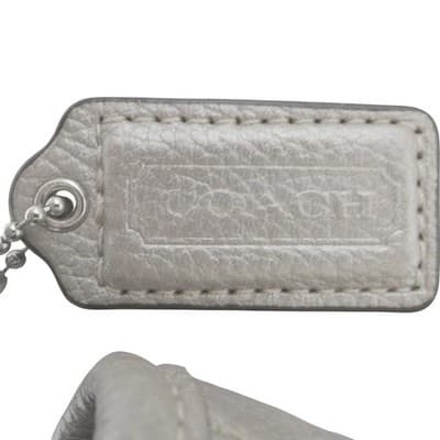 Coach Penelope Metallic Champagne Leather Shoulder Bag Turnlock F15170 Womens - Thumbnail 3