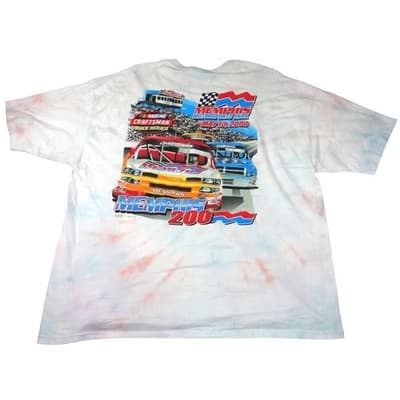 Rare VTG NASCAR Red White Blue Tie-Dye 2000 Craftsman Truck Series T-Shirt XL - Thumbnail 3