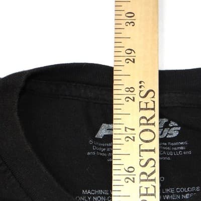 Fast & Furious Mens XL Black 1970 Dodge Charger Graphic T-Shirt Short Sleeve - Thumbnail 6