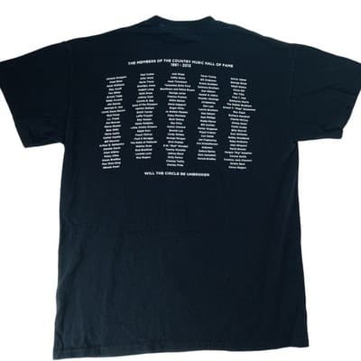 Country Music Hall of Fame and Museum Nashville T Shirt Black Members 1961 2013 - Thumbnail 4