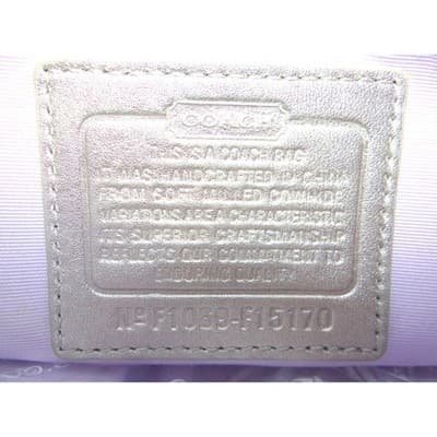 Coach Penelope Metallic Champagne Leather Shoulder Bag Turnlock F15170 Womens - Thumbnail 10