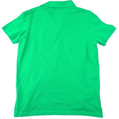 US Polo Assn Mens Green Short Sleeve Pique Cotton Polo Shirt Size M - Thumbnail 3
