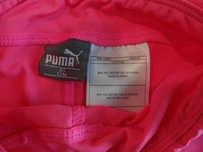 PUMA Girls' Hot Pink Leggings - Size 12 MONTHS - Thumbnail 6