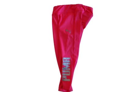 PUMA Girls' Hot Pink Leggings - Size 12 MONTHS - Thumbnail 4