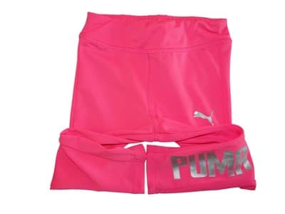 PUMA Girls' Hot Pink Leggings - Size 12 MONTHS - Thumbnail 5