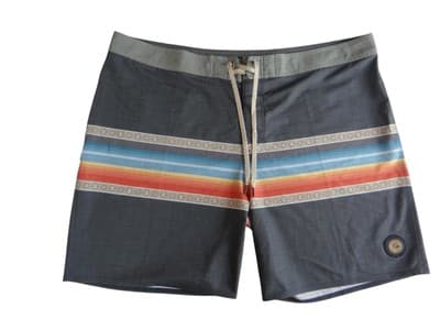 Men's Surf Shorts with Colorful Stripes Size 40