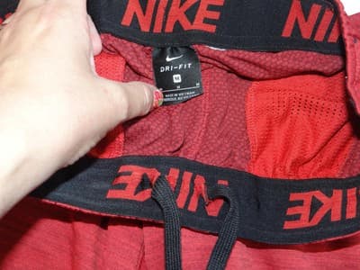 Nike Dri-FIT Red Athletic Shorts - Medium - Thumbnail 3