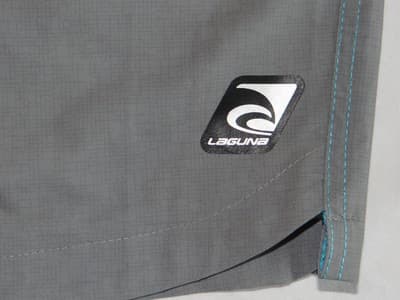 Laguna Men's Beach Shorts - Stylish Stripes in Blue & Gray - Thumbnail 2