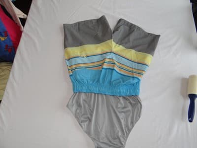 Laguna Men's Beach Shorts - Stylish Stripes in Blue & Gray - Thumbnail 4