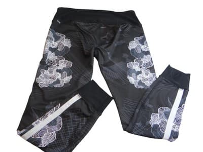 RBX Floral Print Active Leggings - Size Medium - Thumbnail 4