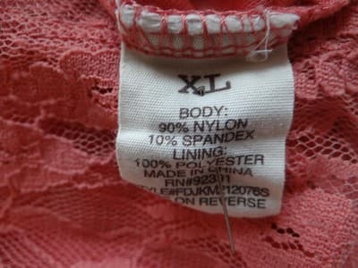 Elegant Coral Lace Dress - Thumbnail 5
