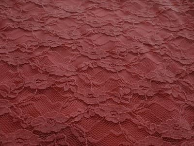 Elegant Coral Lace Dress - Thumbnail 4