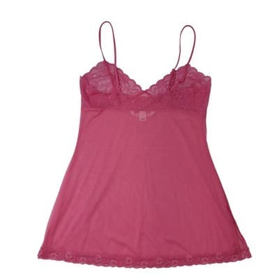 Victoria's Secret Pink Lace Trim Sheer Babydoll Chemise Lingerie Size M - Thumbnail 5