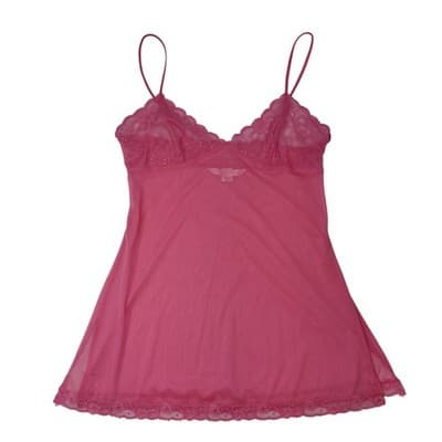 Victoria's Secret Pink Lace Trim Sheer Babydoll Chemise Lingerie Size M - Thumbnail 4