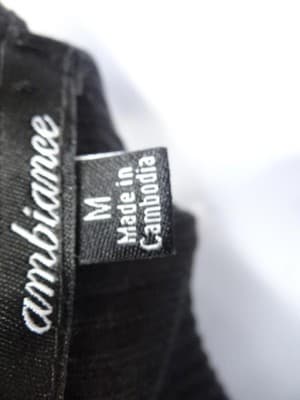 Ambiance Black Sleeveless Mini Dress with Button Detail - Thumbnail 3
