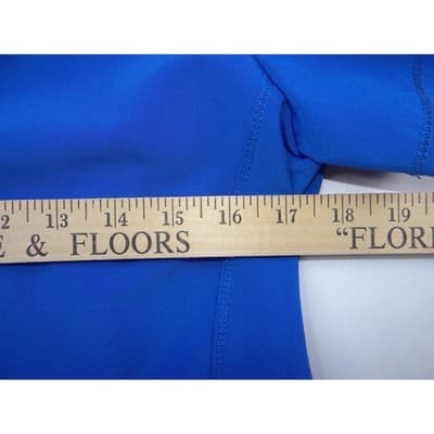 Allura by Cherokee Royal Blue Scrub Set V-Neck Top Small & Zip Jacket Medium - Thumbnail 13