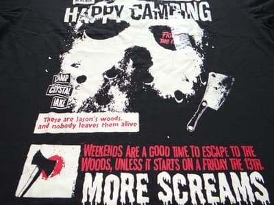 Friday the 13th Happy Camping Graphic T-Shirt - Thumbnail 5