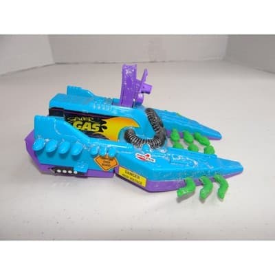 Vintage 1991 Playmates TMNT Sewer Gas Sucker Vehicle Teal Purple 2850 - Thumbnail 2