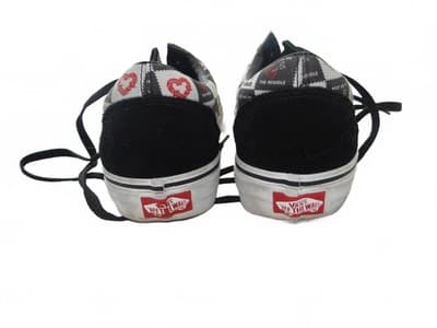Vans Men's Black and Patterned Sneakers - Thumbnail 7