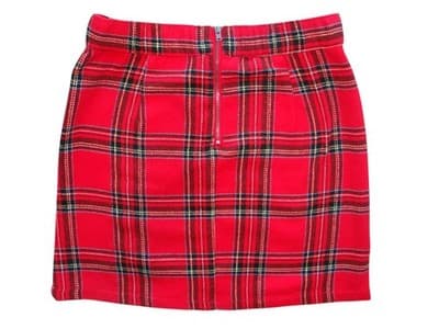 No Boundaries Red Plaid Skirt for Kids - Thumbnail 2