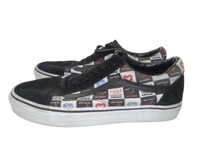 Vans Men's Black and Patterned Sneakers