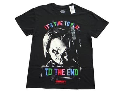 Chucky Graphic Black Men's T-Shirt