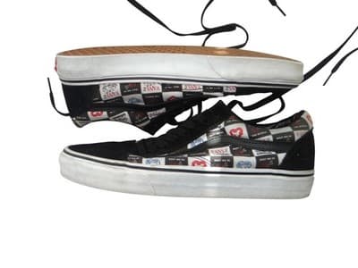 Vans Men's Black and Patterned Sneakers - Thumbnail 2