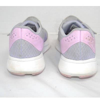 Adidas Duramo SL Lightmotion Kids Running Shoes Grey Purple Blue JS2802 Size 2 - Thumbnail 5