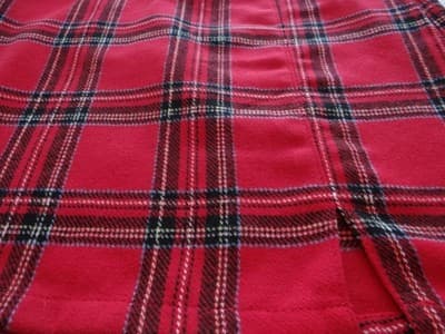 No Boundaries Red Plaid Skirt for Kids - Thumbnail 3