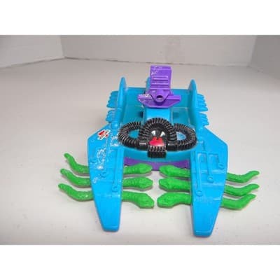 Vintage 1991 Playmates TMNT Sewer Gas Sucker Vehicle Teal Purple 2850 - Thumbnail 3