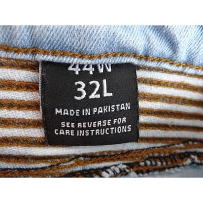 Mens Light Blue Acid Wash Skinny Jeans - Thumbnail 6