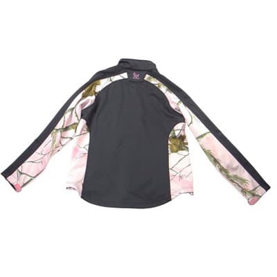 Bushmaster Womens XL Softshell Jacket Pink Realtree Camo Black Full Zip Fleece - Thumbnail 5