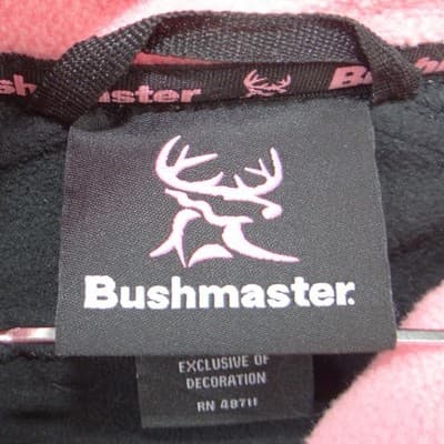 Bushmaster Womens XL Softshell Jacket Pink Realtree Camo Black Full Zip Fleece - Thumbnail 3