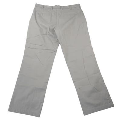 Croft & Barrow Mens Easy Care Classic Fit Grey Chino Dress Pants 40x32 Stretch - Thumbnail 4
