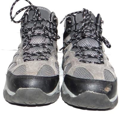 Khombu Mens Hiking Boots Gray Black Lace Up Mid Top Size 8 M - Thumbnail 5