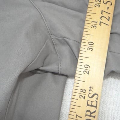 Croft & Barrow Mens Easy Care Classic Fit Grey Chino Dress Pants 40x32 Stretch - Thumbnail 6