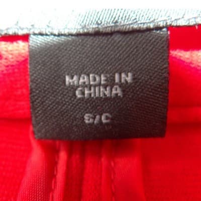 VTG Covington Womens Red Single Button Open Front Collarless Blazer Jacket Small - Thumbnail 2