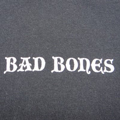 Bad Bones Forever Skull Graphic T-Shirt Mens Black Short Sleeve Biker Tee L - Thumbnail 4