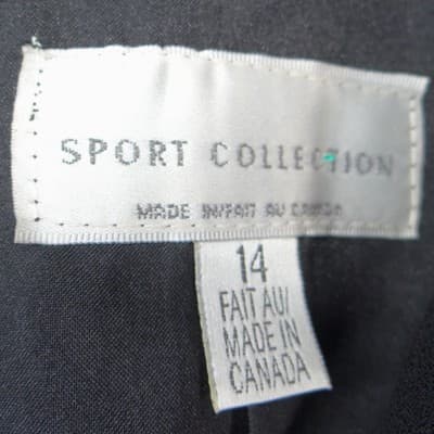 Sport Collection Womens Black 3 Button Blazer Jacket Size 14 Made in Canada - Thumbnail 3