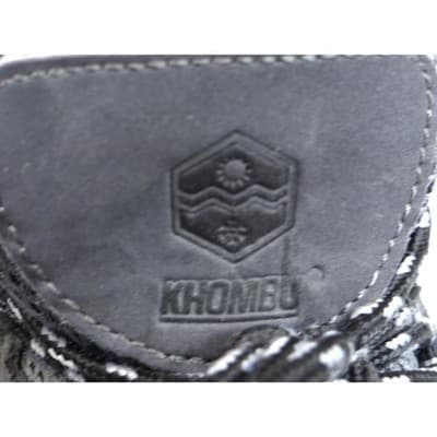 Khombu Mens Hiking Boots Gray Black Lace Up Mid Top Size 8 M - Thumbnail 4