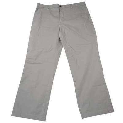 Croft & Barrow Mens Easy Care Classic Fit Grey Chino Dress Pants 40x32 Stretch