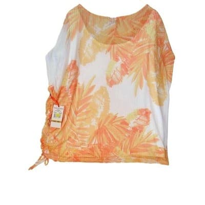 Hearts of Palm Woman Island Breeze Orange 3X Top - Thumbnail 4